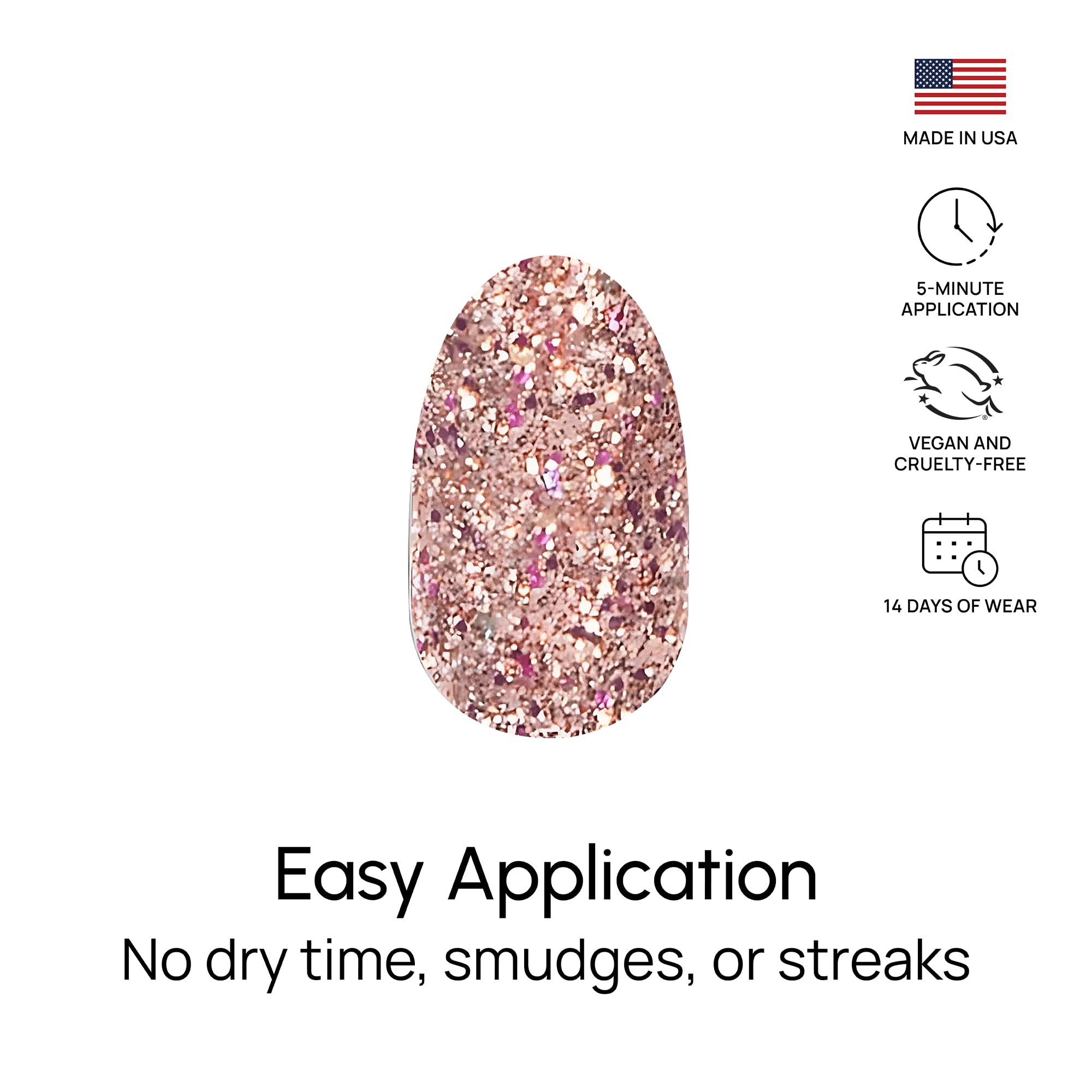 Color Street Tokyo Lights 100% real nail polish strips made in the USA