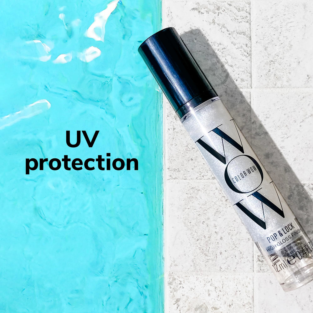 Frizz-free travel look with COLOR WOW humidity-control formulas in compact kit
