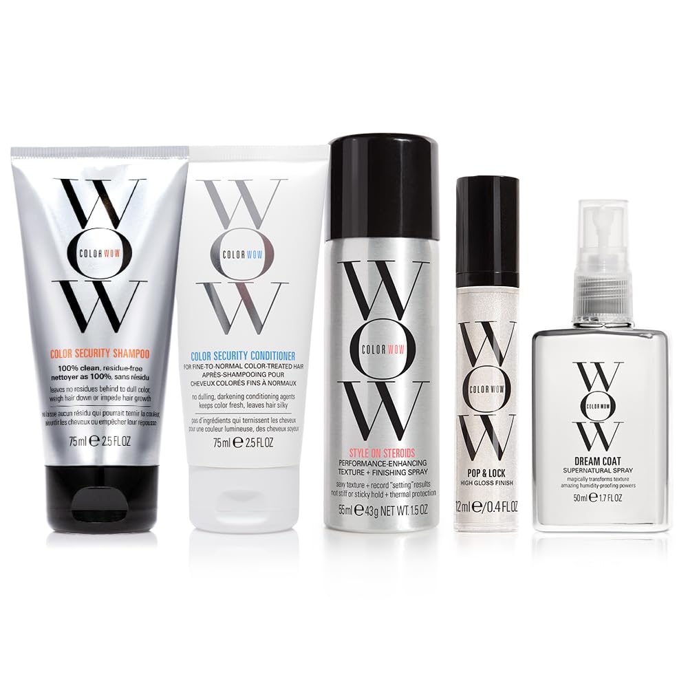 COLOR WOW Color Security Shampoo bottle for color-safe cleansing on the go