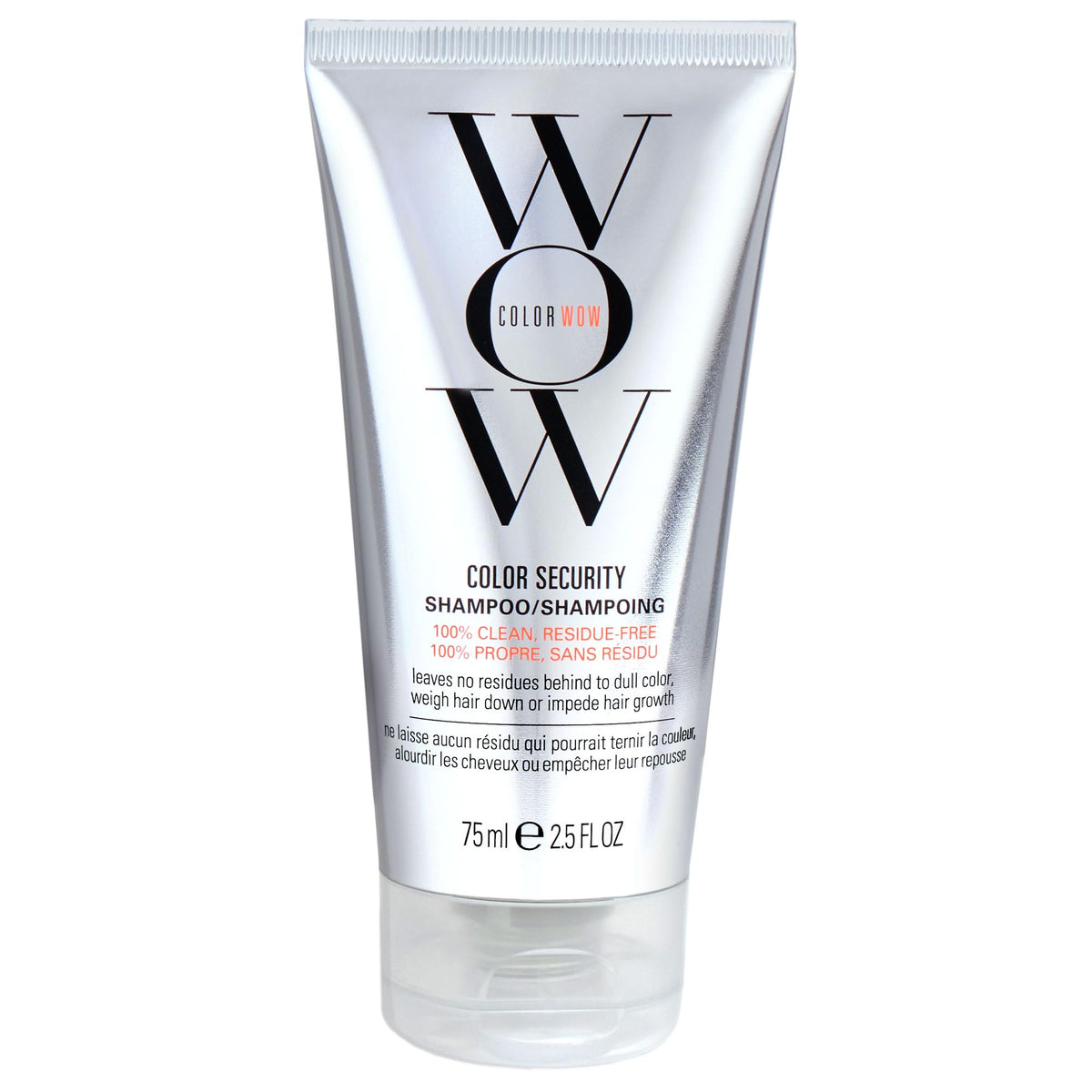 COLOR WOW Champú Seguridad de Color, espuma cremosa y limpieza sin residuos.