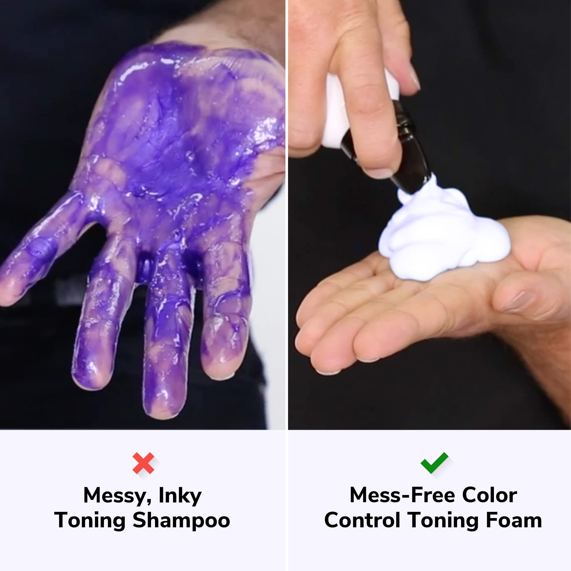 COLOR WOW Color Control Purple bottle with pump for clean, mess-free application.