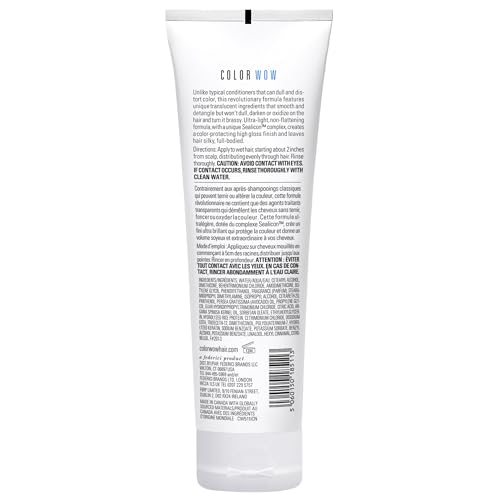 COLOR WOW Color Security Conditioner cap protects product integrity and easy detangling.
