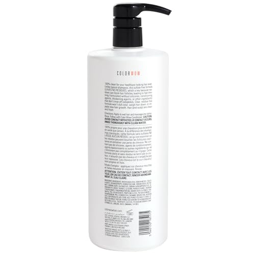 COLOR WOW Color Security Shampoo 32oz bottle back label shows sulfate-free formula