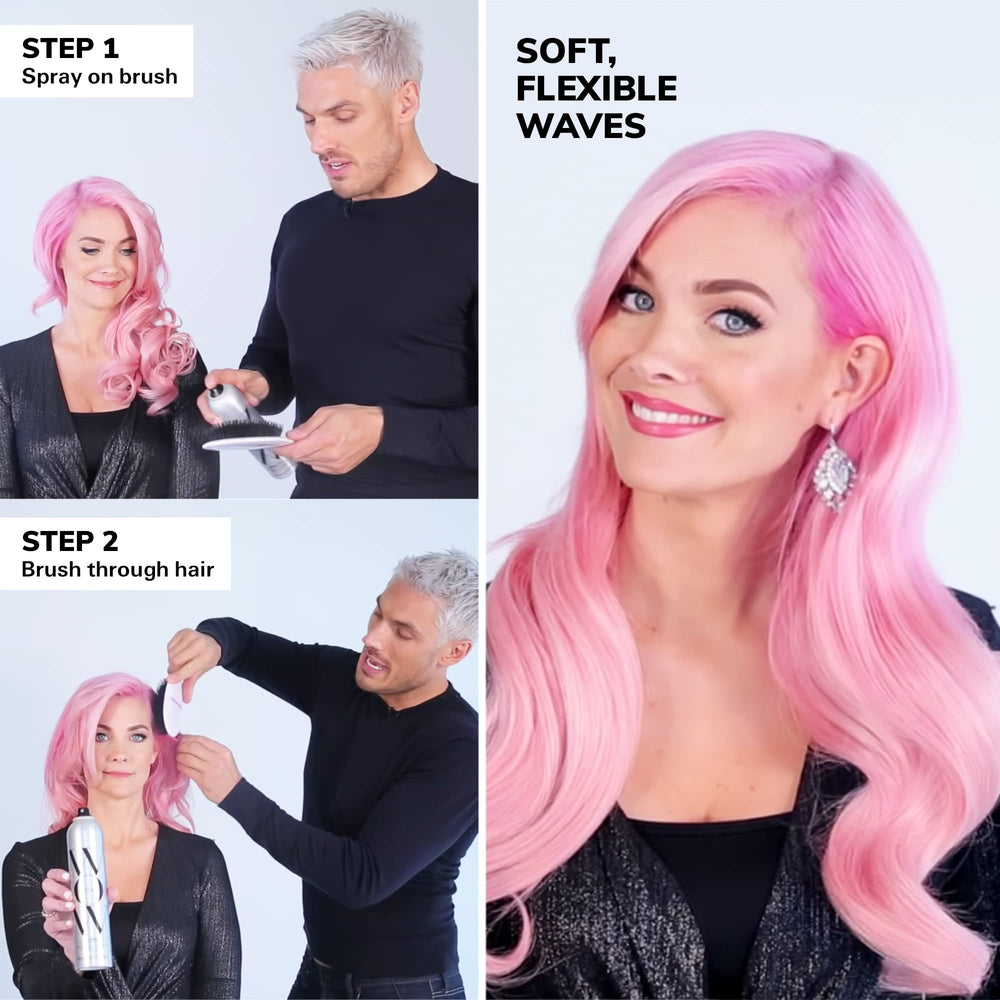 Humidity-proof finish maintains volume and shine on humid days