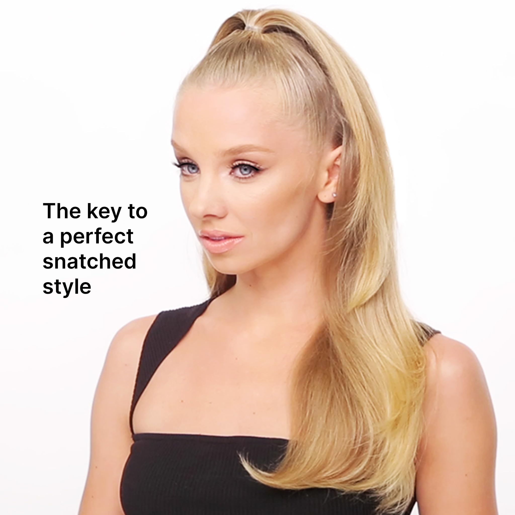 Styled hair with flexible, brushable hold and natural shine