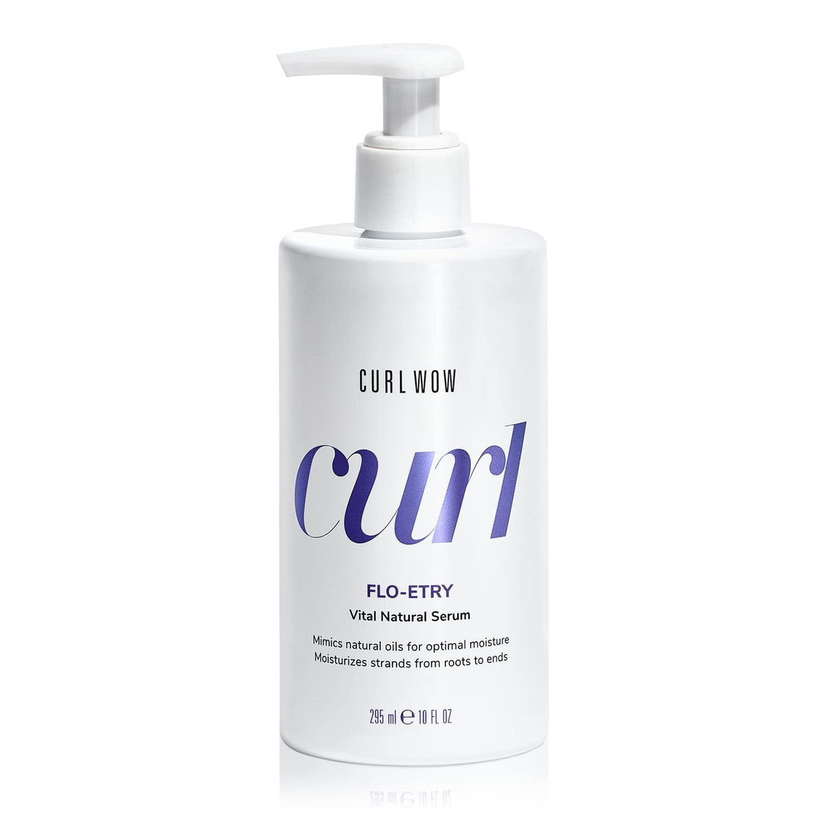 COLOR WOW Curl Wow Flo-etry serum bottle pour shows weightless hydration for curls
