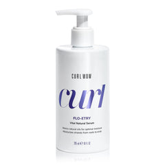 COLOR WOW Curl Wow Flo-etry serum bottle pour shows weightless hydration for curls