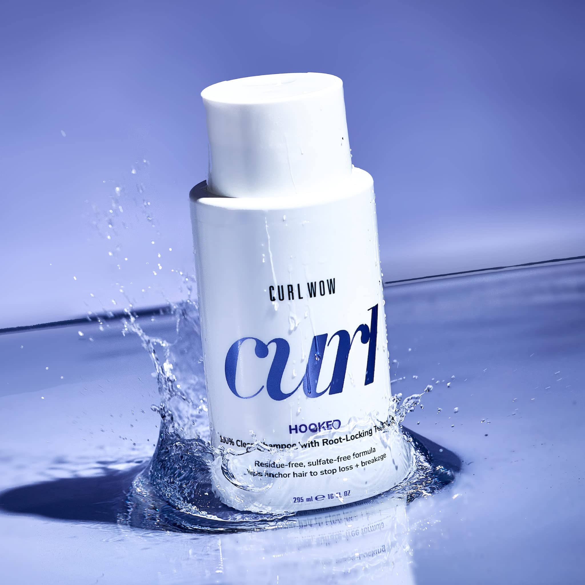 Curl Wow Hooked texture close-up highlighting film-free curls ready for products