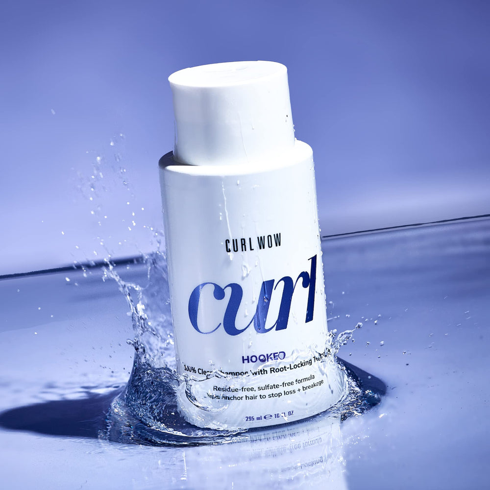 Curl Wow Hooked texture close-up highlighting film-free curls ready for products