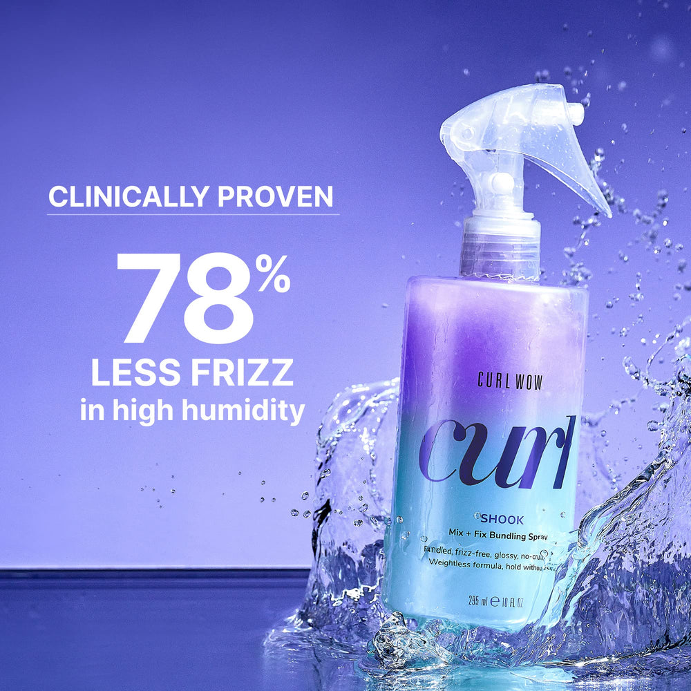 COLOR WOW Curl Wow Shook structural polymers shape and define curls.