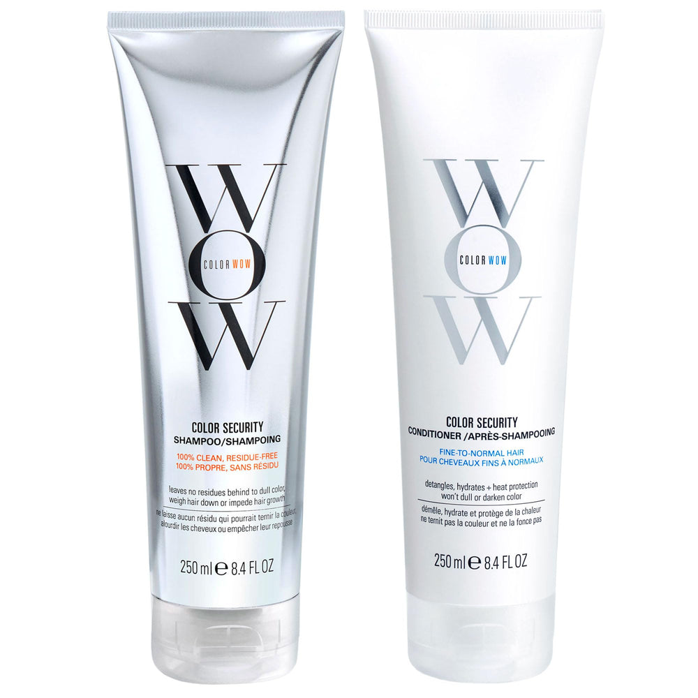 COLOR WOW Dream Clean Duo bottle setup showing sulfate-free formula for color-treated hair