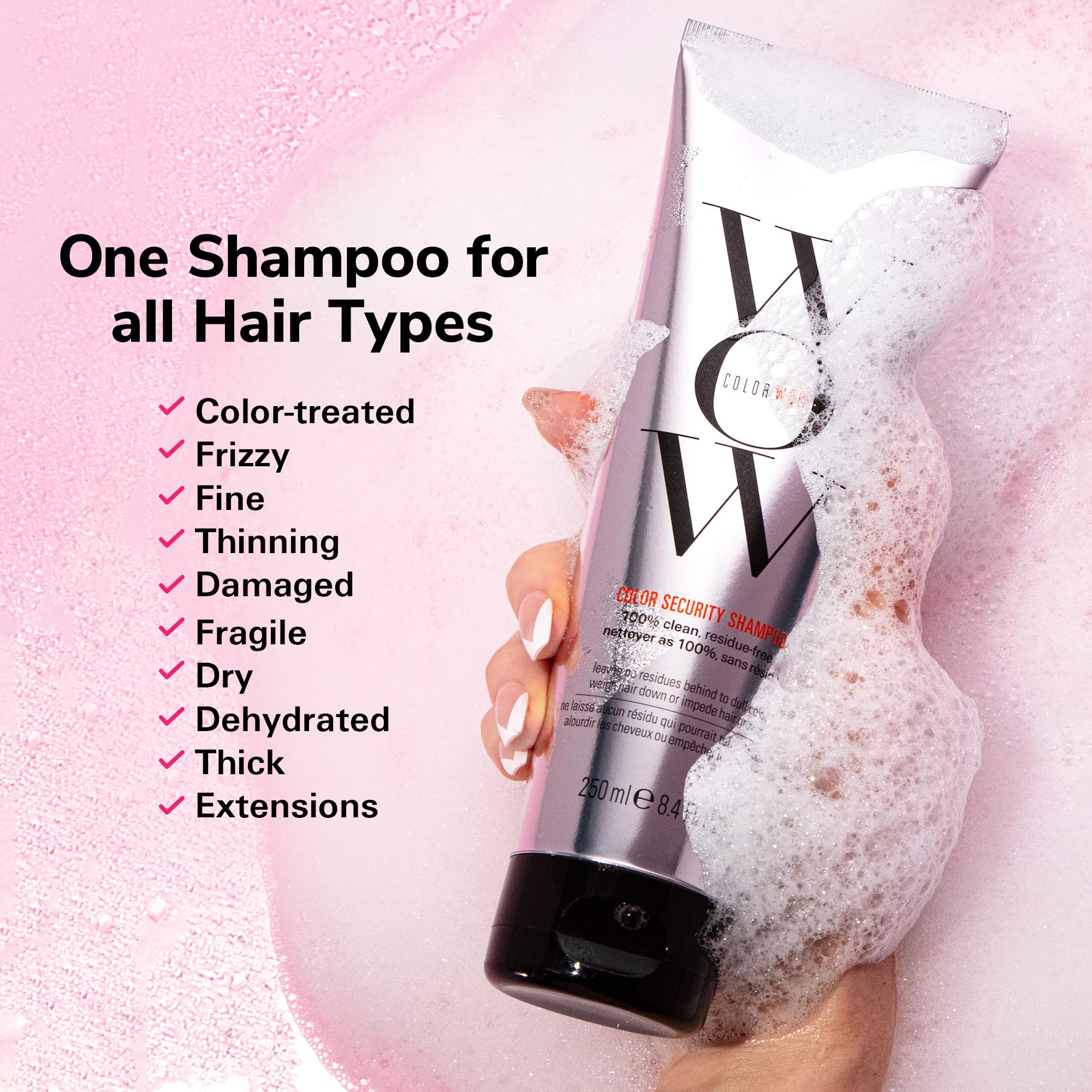 COLOR WOW Dream Clean Duo conditioner texture delivering lightweight hydration for fine hair