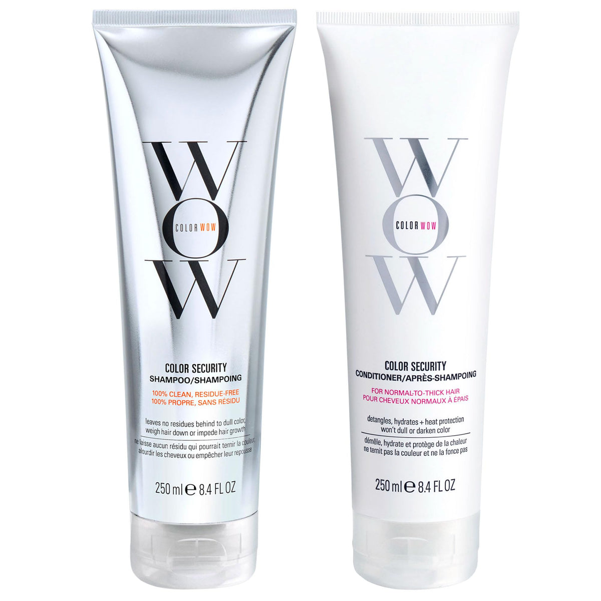 COLOR WOW Dream Clean Shampoo bottle shows color-safe cleansing for vibrant hair