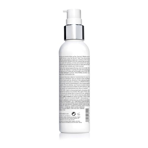 Close-up of COLOR WOW Dream Cocktail bottle highlighting leave-in formula for volume