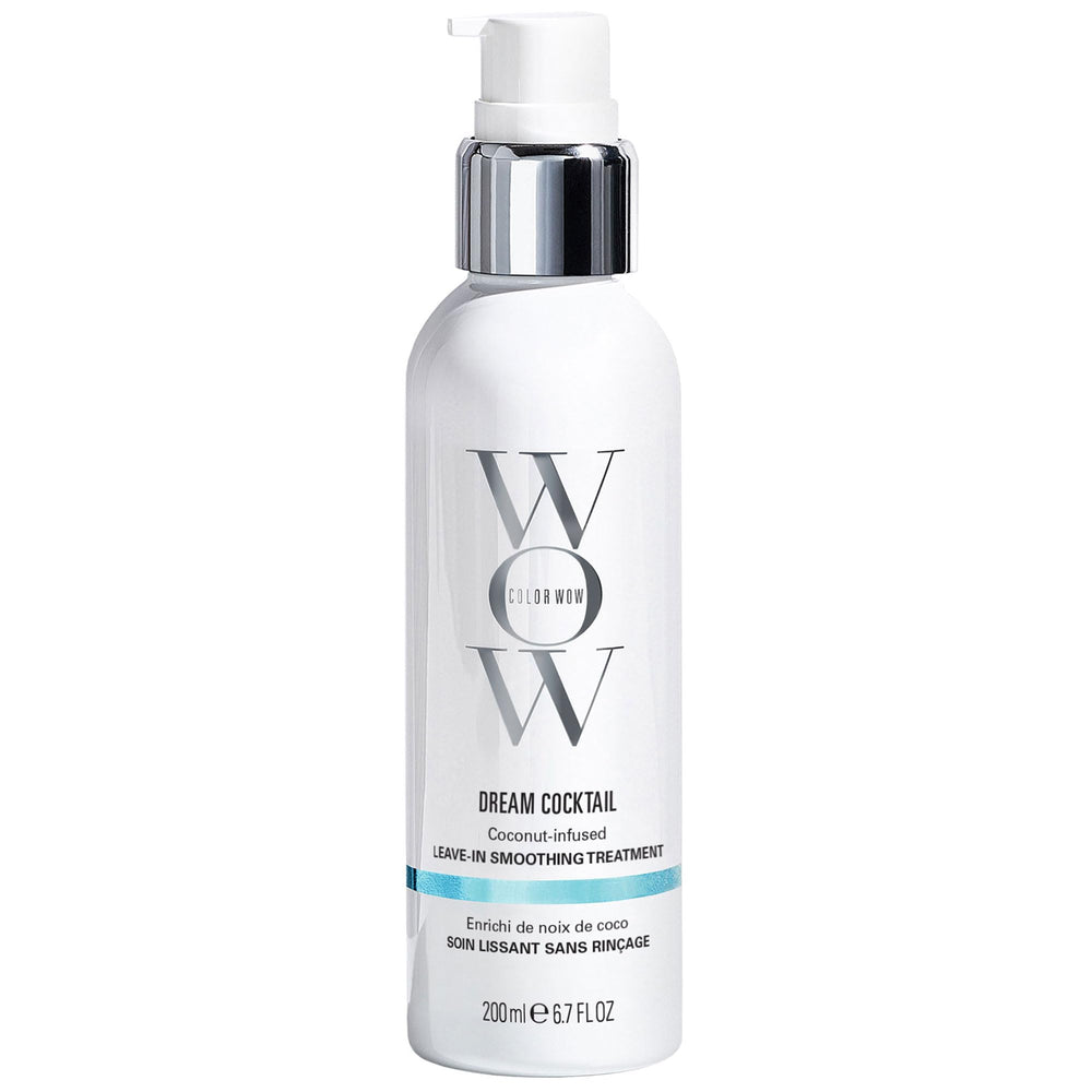 Color Wow Dream Cocktail bottle featuring coconut-infused hydration for color-treated hair.