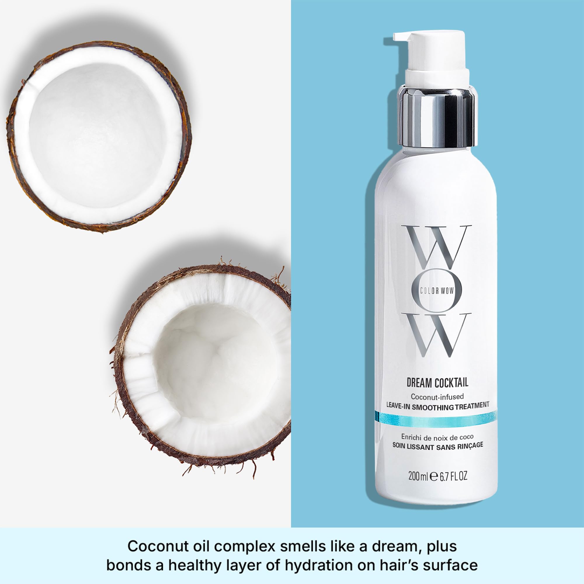 Color Wow Dream Cocktail gloss appearance enhancing shine while maintaining color.