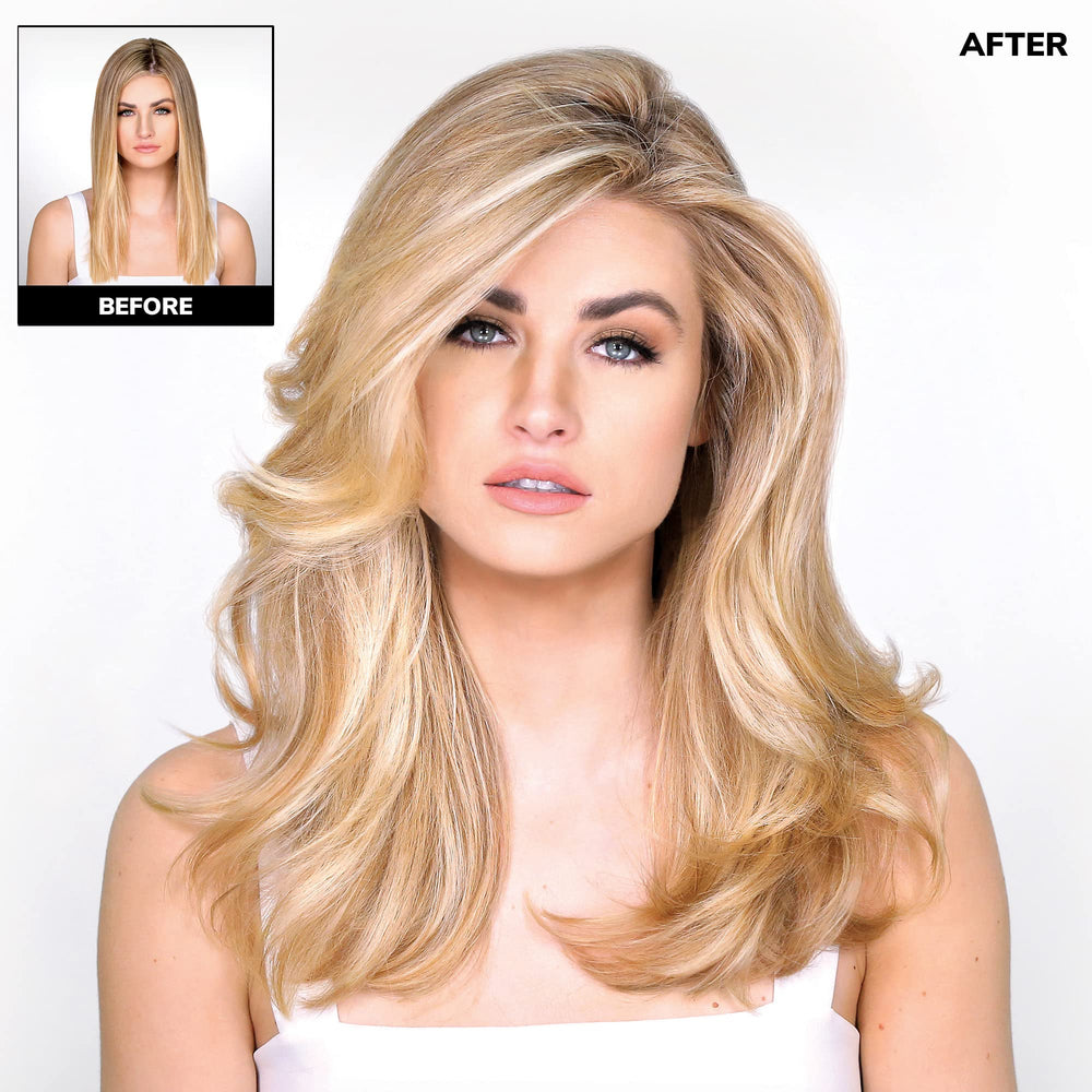 Texture of COLOR WOW Dream Cocktail on hair fibers appearing thicker after treatment