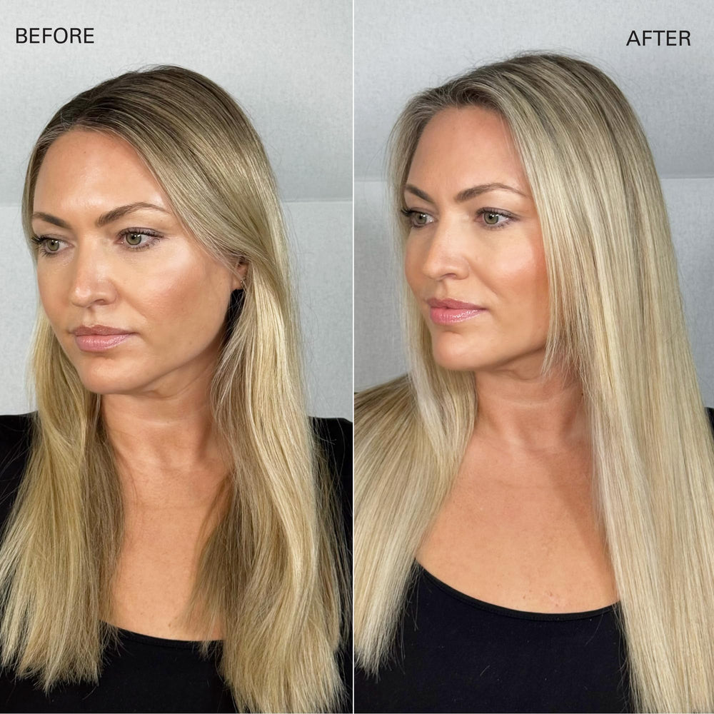 COLOR WOW Insta-WOW dry shampoo close-up texture shows a fine powder-free finish.