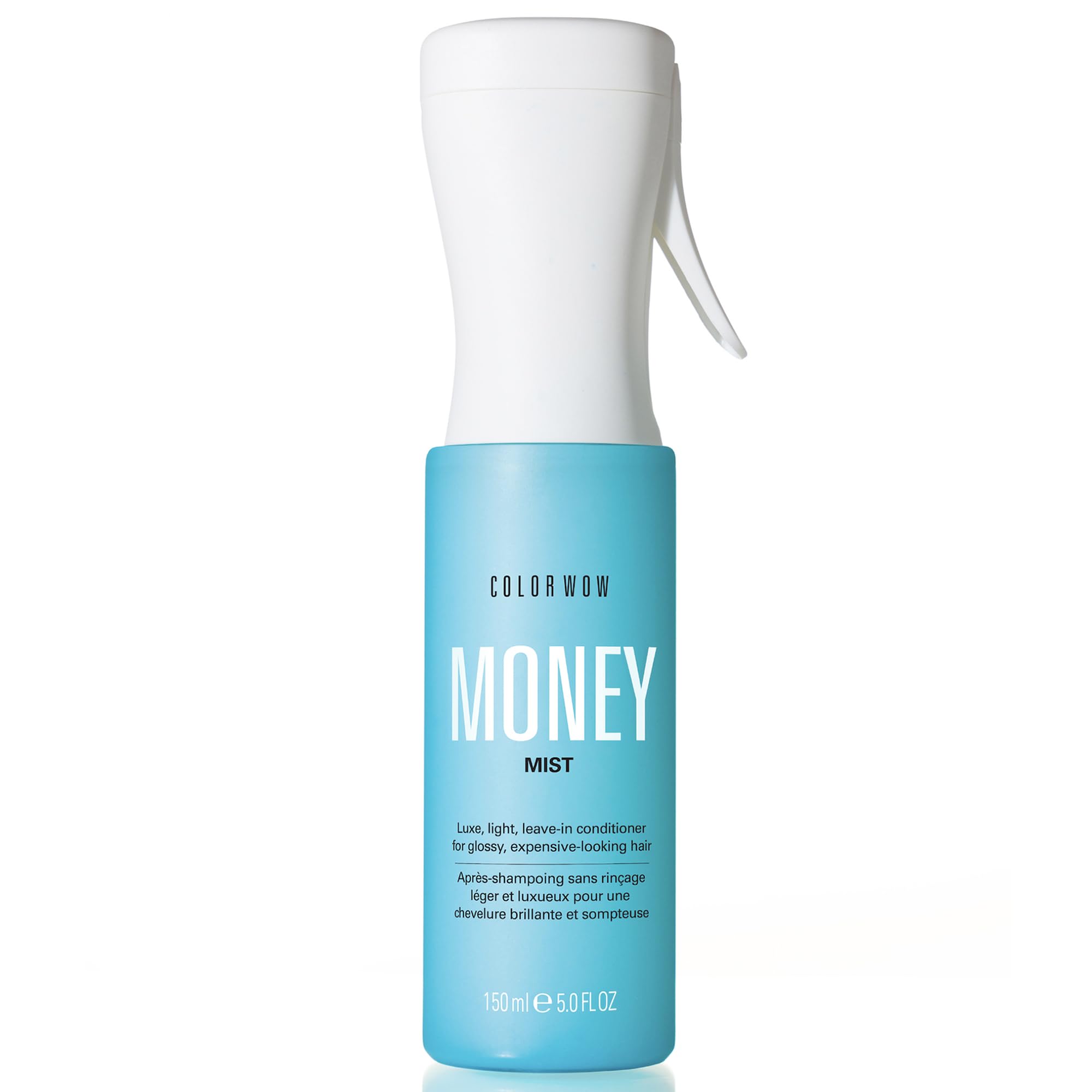 COLOR WOW MONEY MIST bottle showing a luxurious leave-in for glossy, smooth hair.