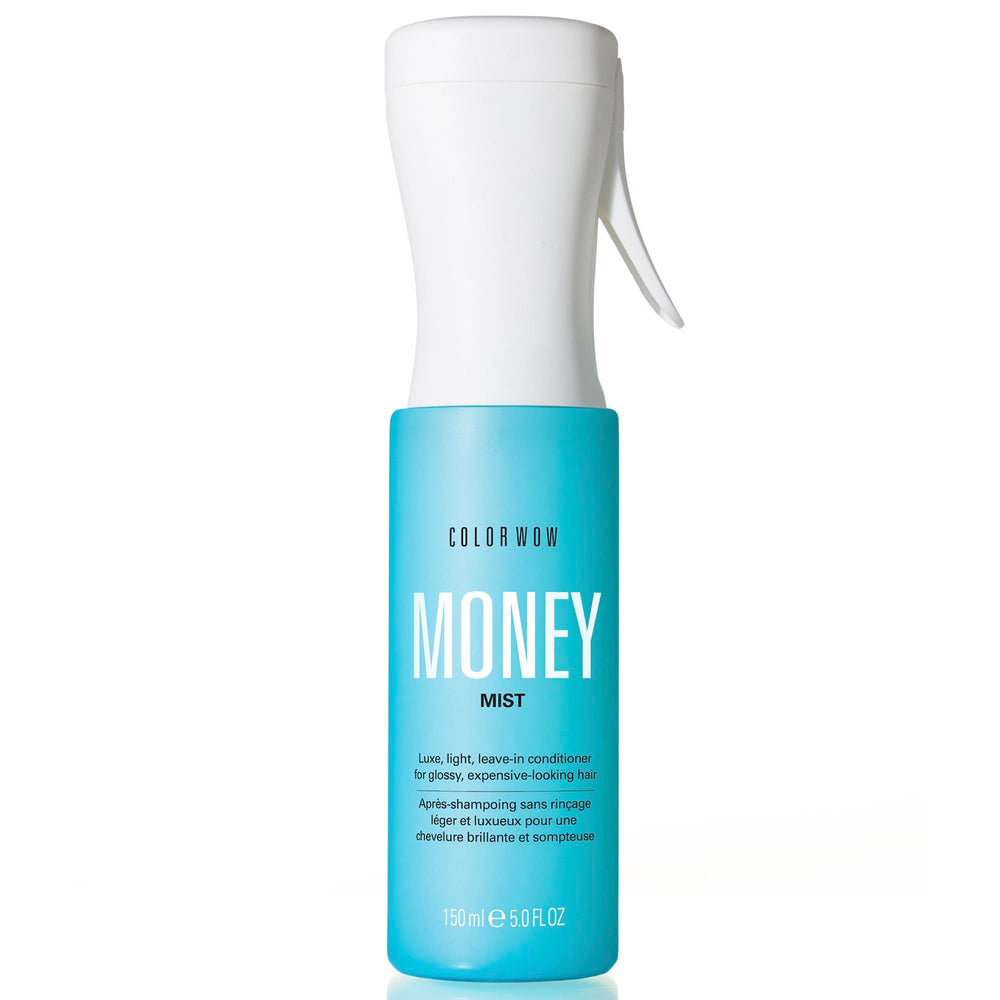 COLOR WOW MONEY MIST bottle showing a luxurious leave-in for glossy, smooth hair.