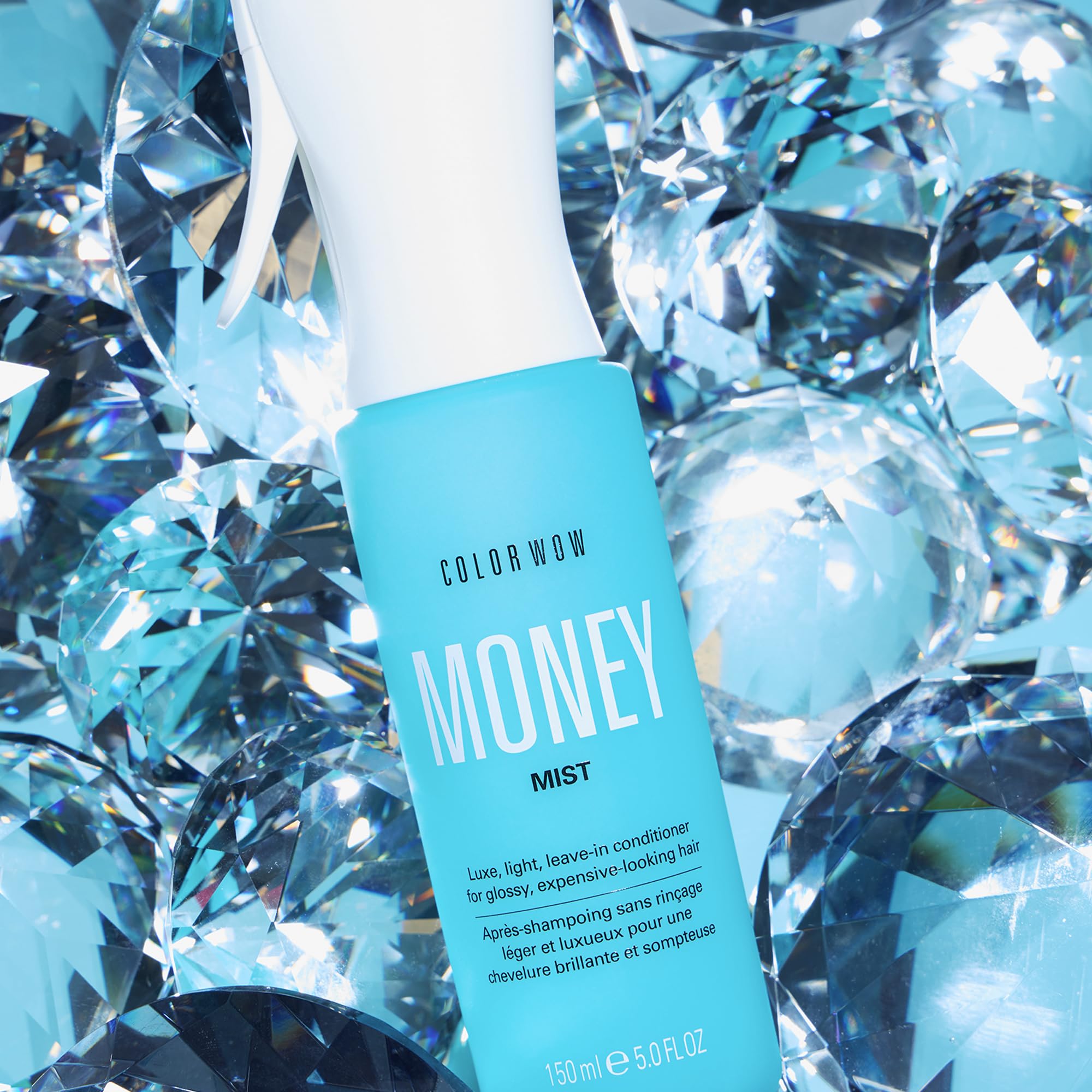 COLOR WOW MONEY MIST texture on hair providing slip for detangling and less breakage.