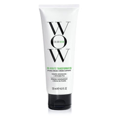 COLOR WOW One Minute Transformation bottle shows instant frizz control