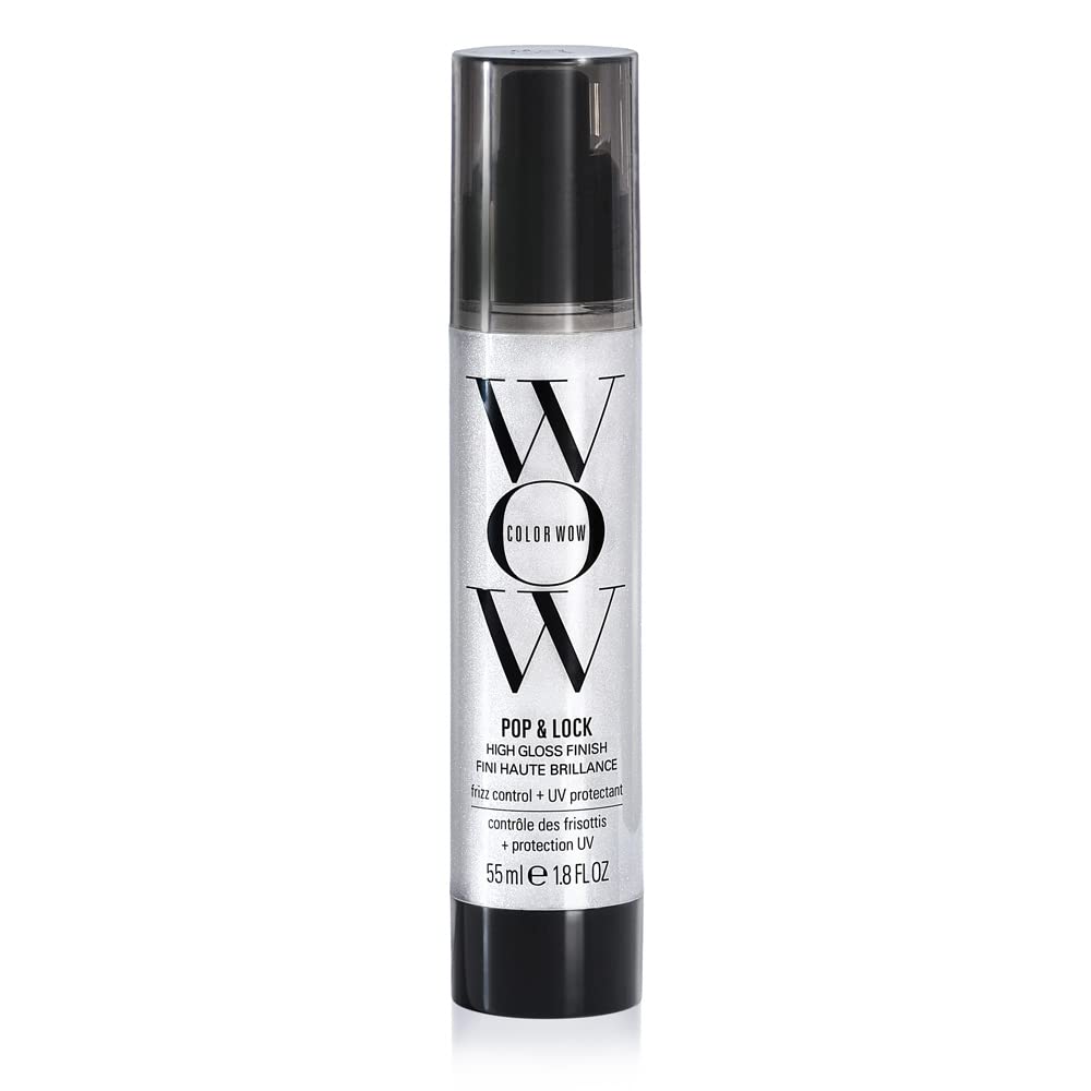 COLOR WOW Pop + Lock bottle front with premium finish and color protection promise