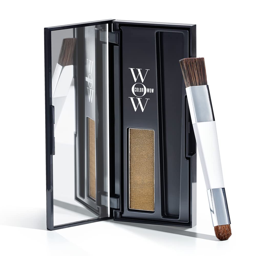 COLOR WOW Root Cover Up dark blonde bottle provides instant natural root coverage.