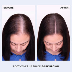 COLOR WOW Root Cover Up compact demonstrates discreet application for thinning areas.