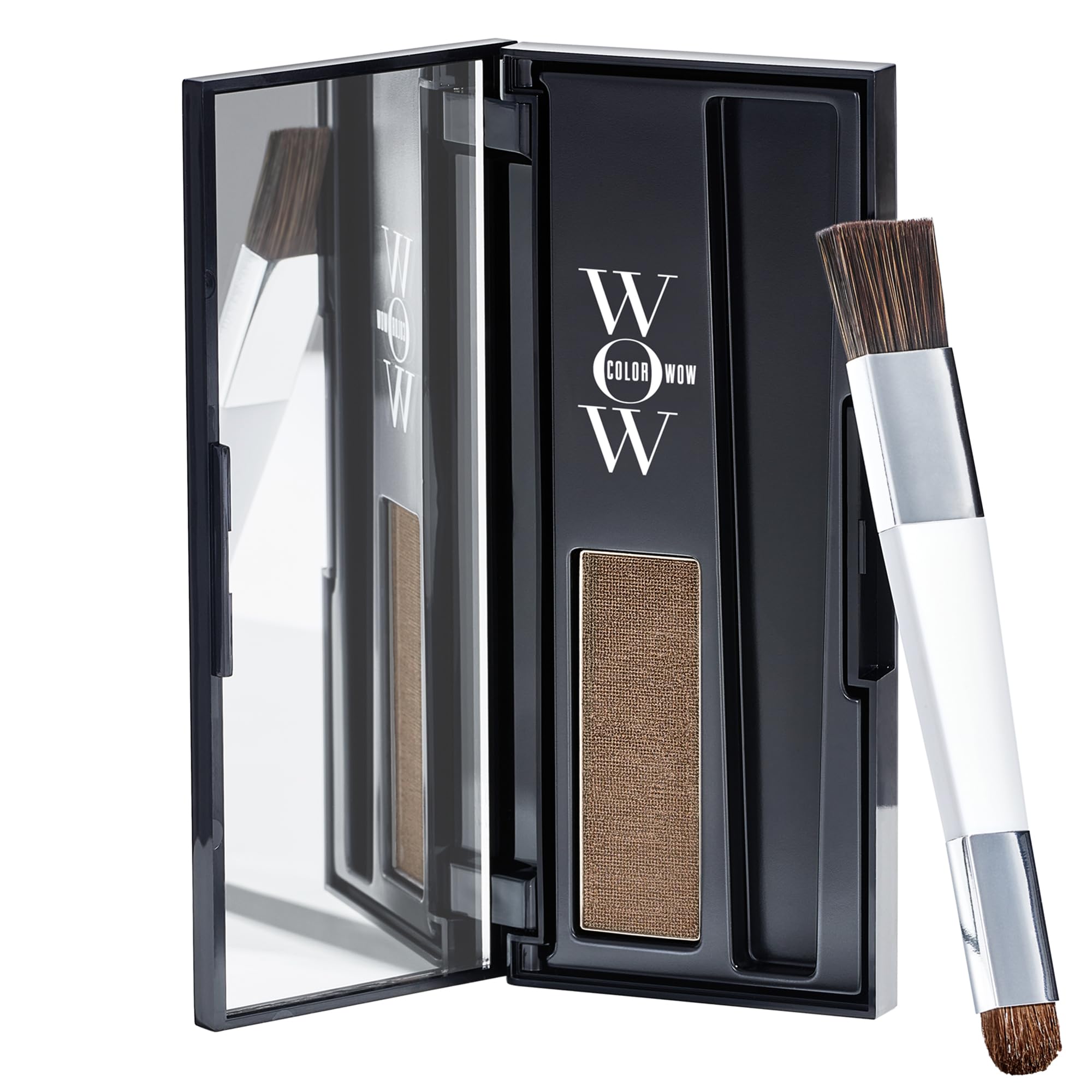 COLOR WOW Root Cover Up Light Brown application – quick, mess-free root coverage.