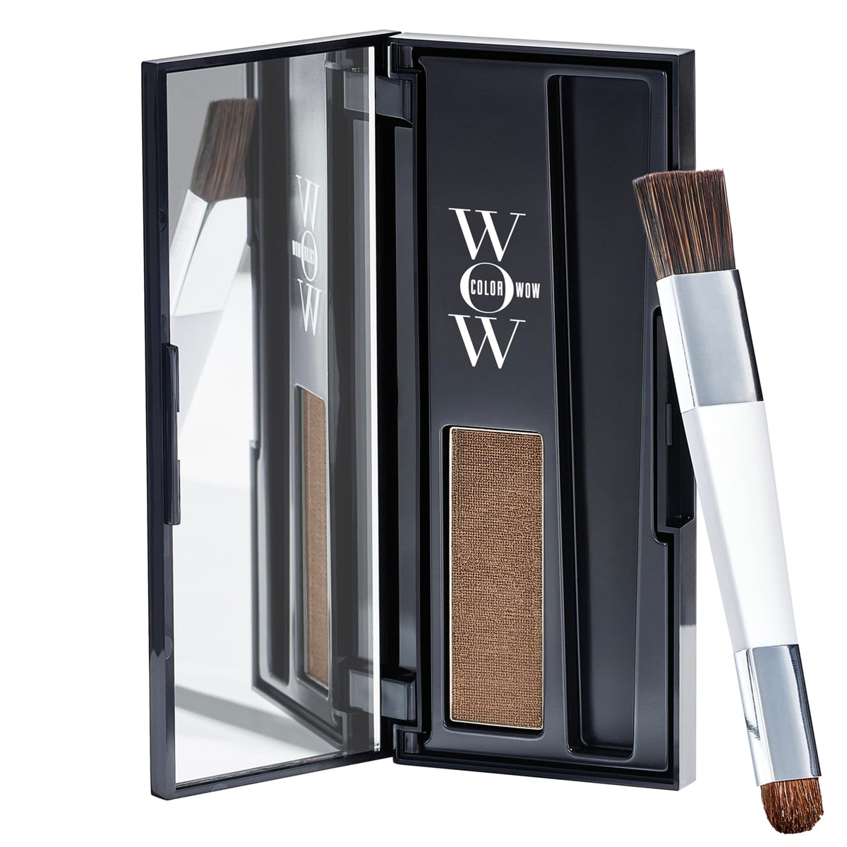 COLOR WOW Root Cover Up Light Brown application – quick, mess-free root coverage.