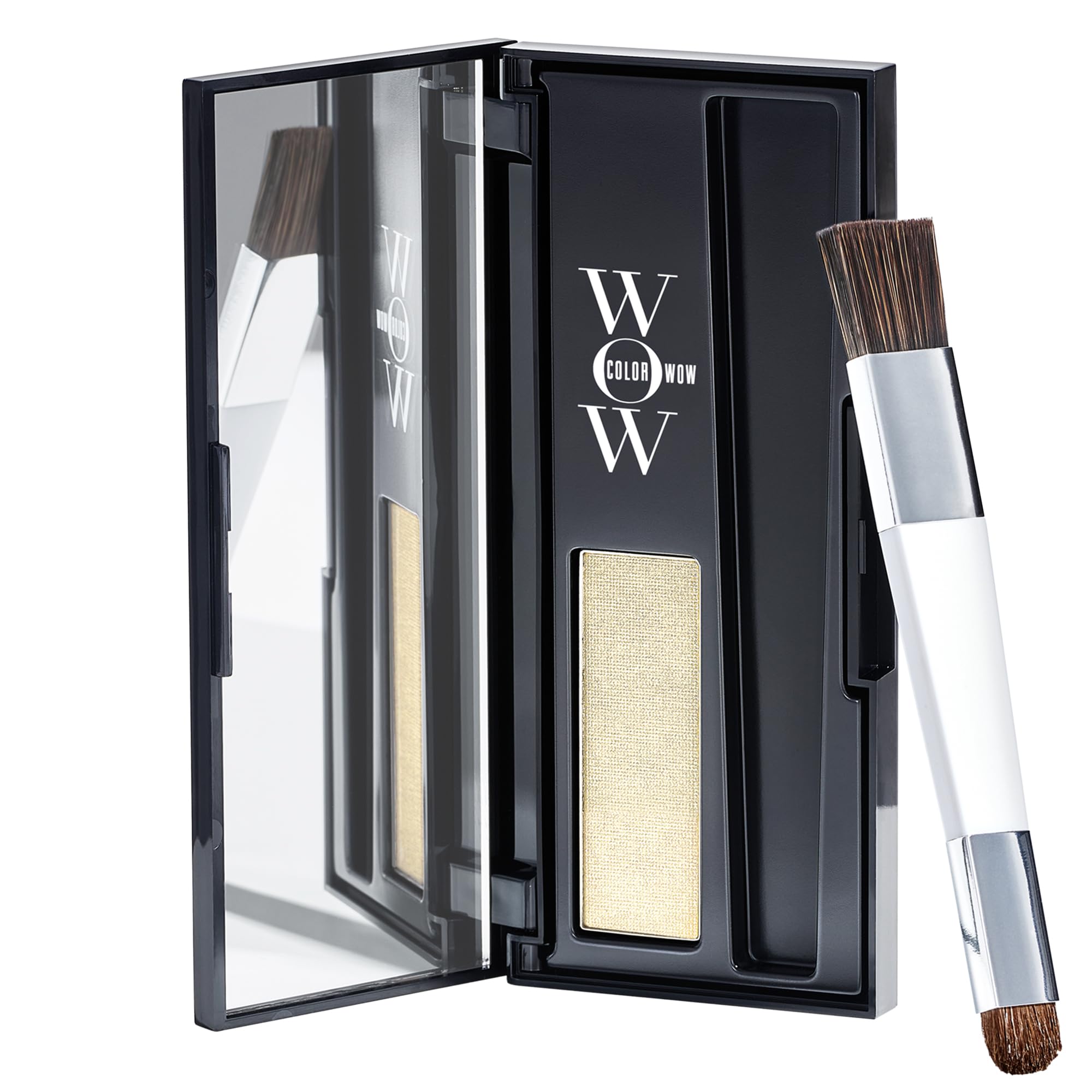 COLOR WOW root-cover-up platinum powder helps disguise gray roots with natural-looking color.