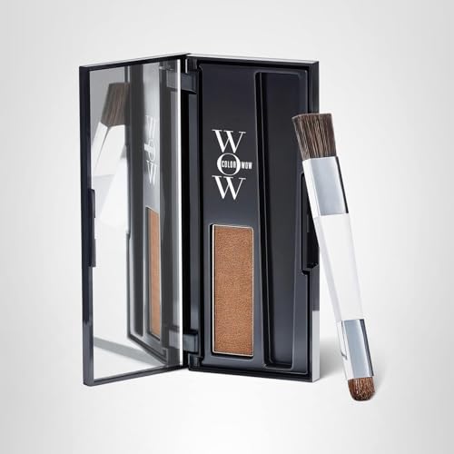 Color Wow Root Cover Up Red compact open with mirror for quick touch-ups.