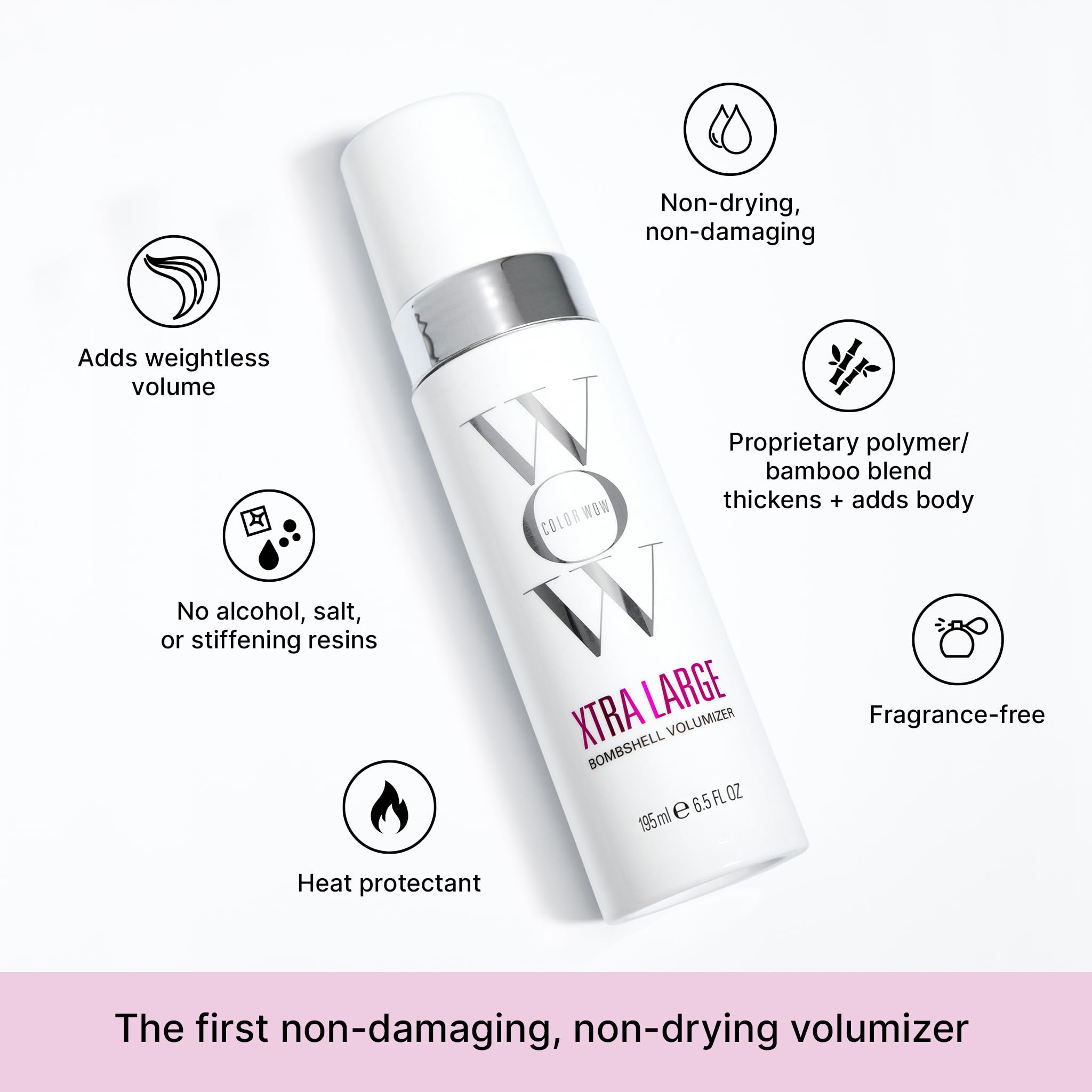 COLOR WOW Xtra Large Bombshell pump-action demonstrates controlled, precise application