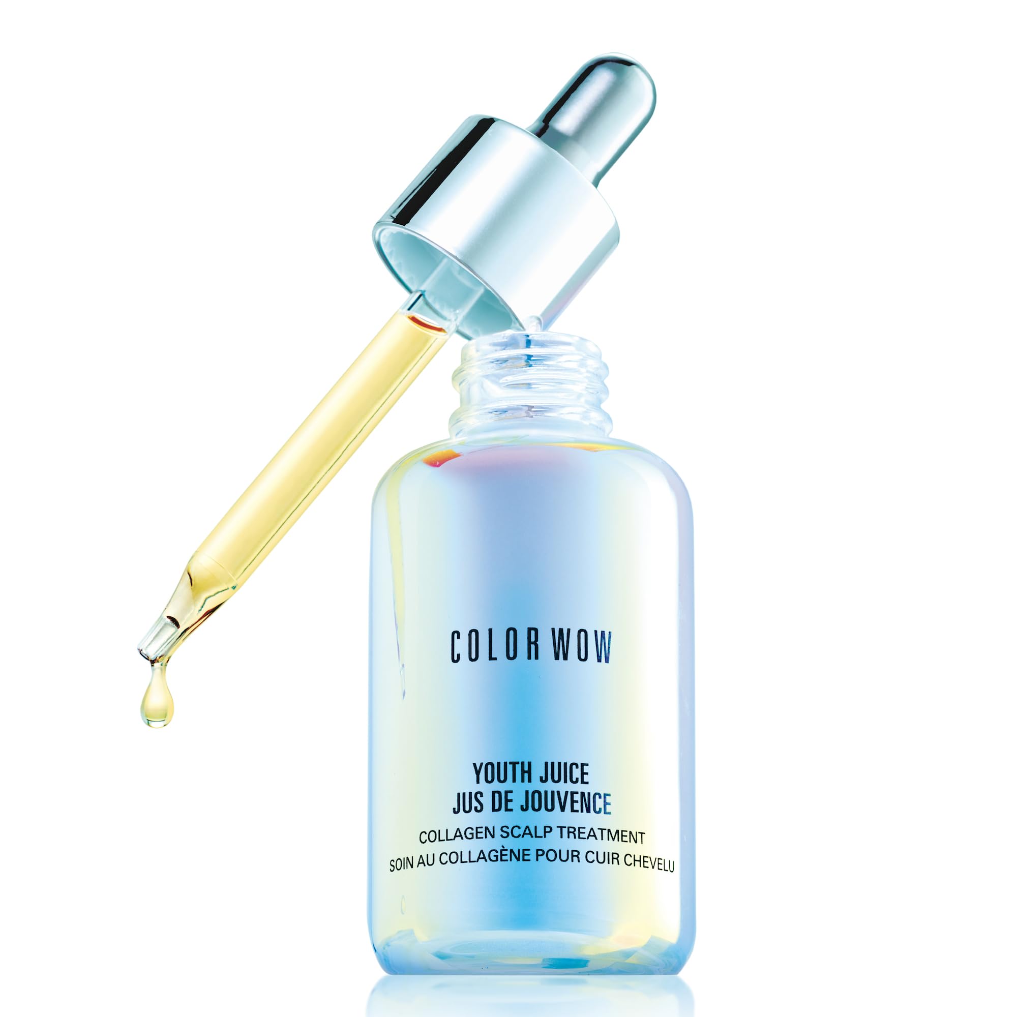 COLOR WOW Youth Juice Collagen Scalp Treatment bottle promoting stronger follicles and healthier scalp