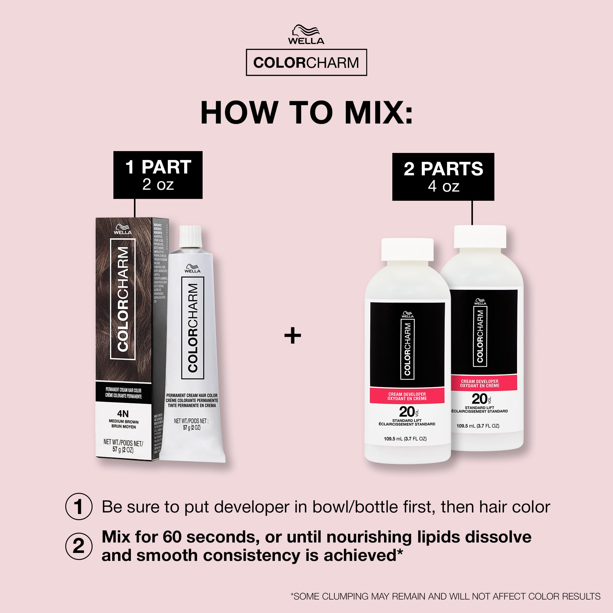 COLORCHARM five-nourishing lipids blend supports moisturized, softer-looking hair.
