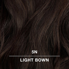 COLORCHARM 5N light brown swatches show natural shade match.