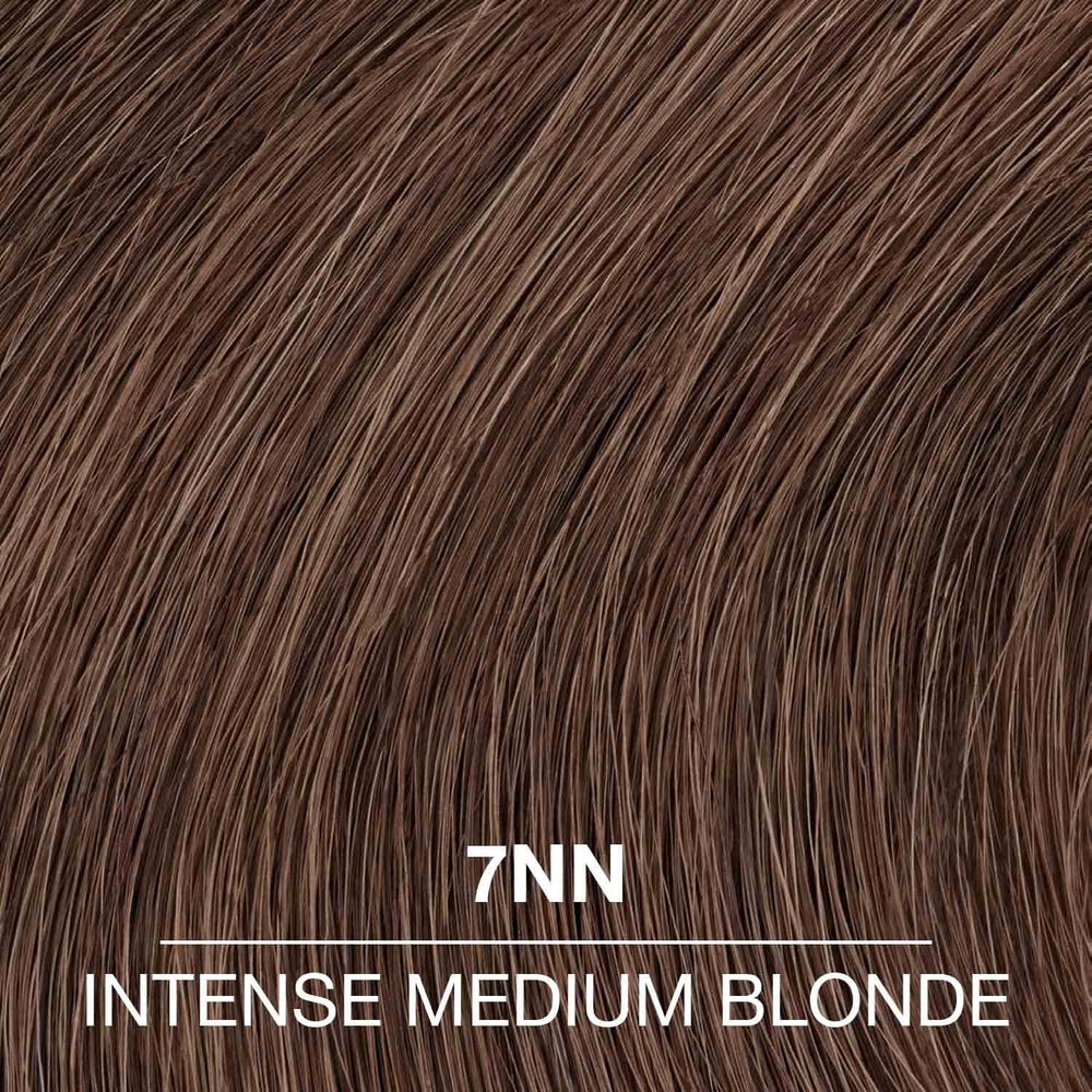 COLORCHARM 7NN Intense Med Blonde packaging with shade card for easy selection