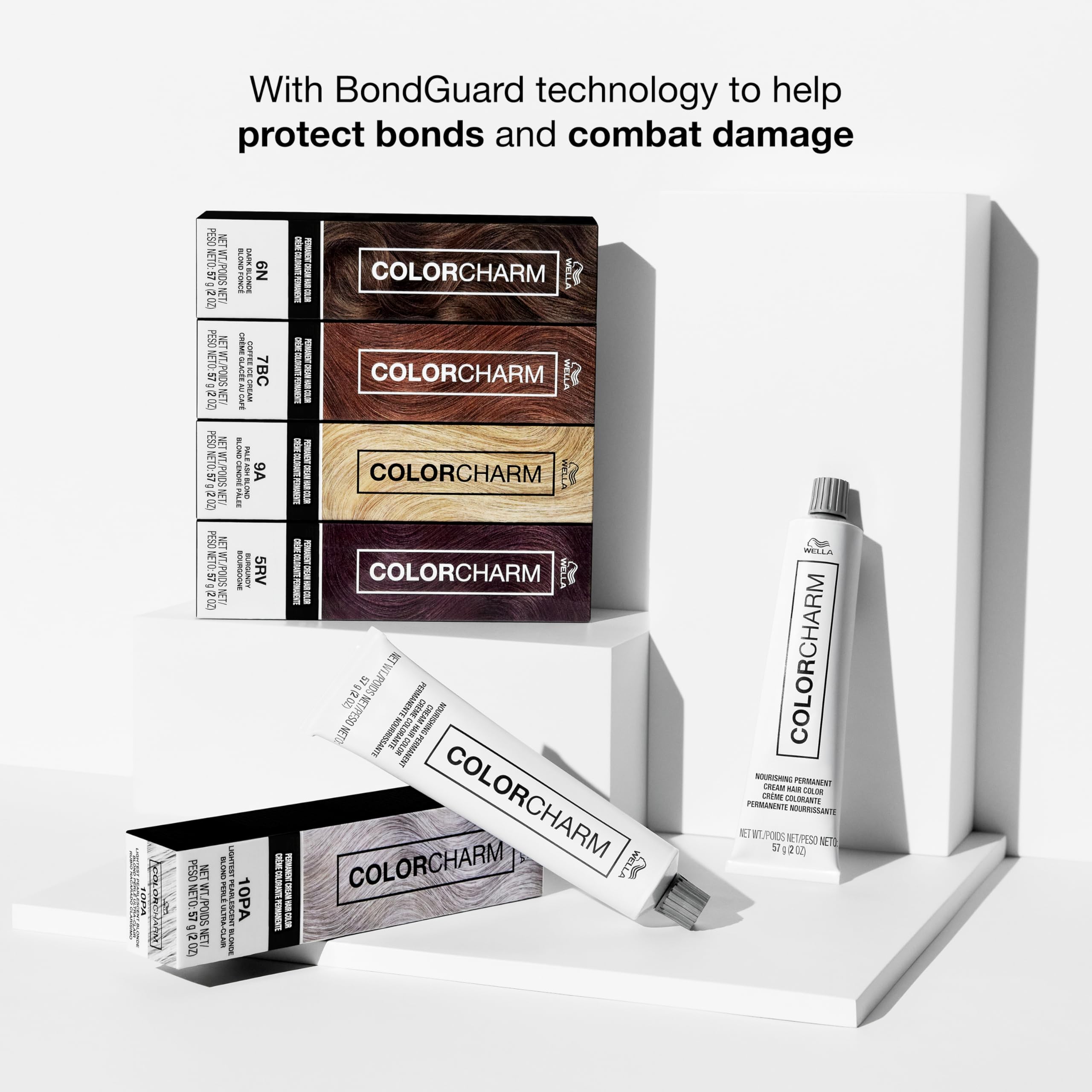 Gloved hand applying COLORCHARM color for clean, controlled use