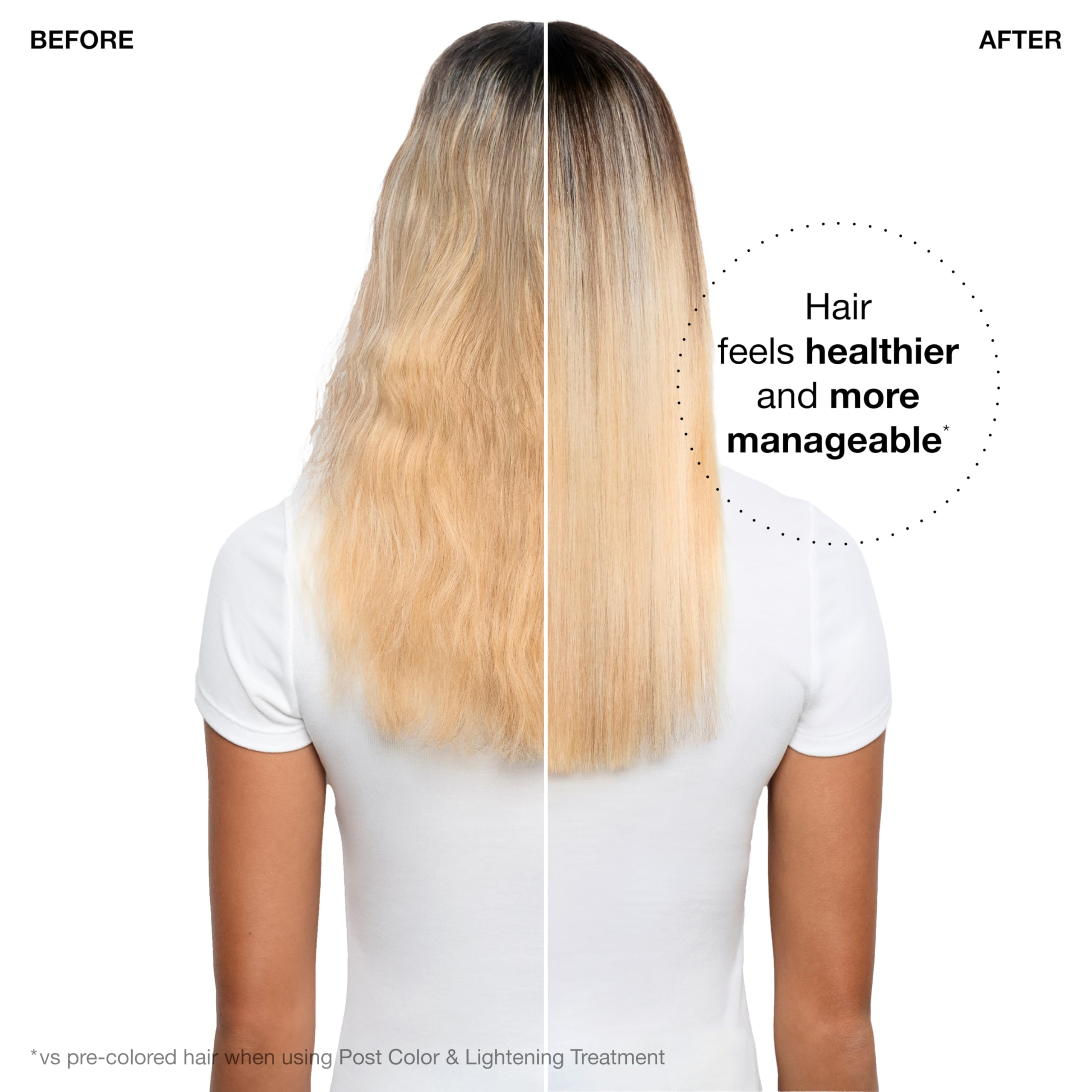 COLORCHARM Bond-building application on hair delivers stronger feel and smoother finish.