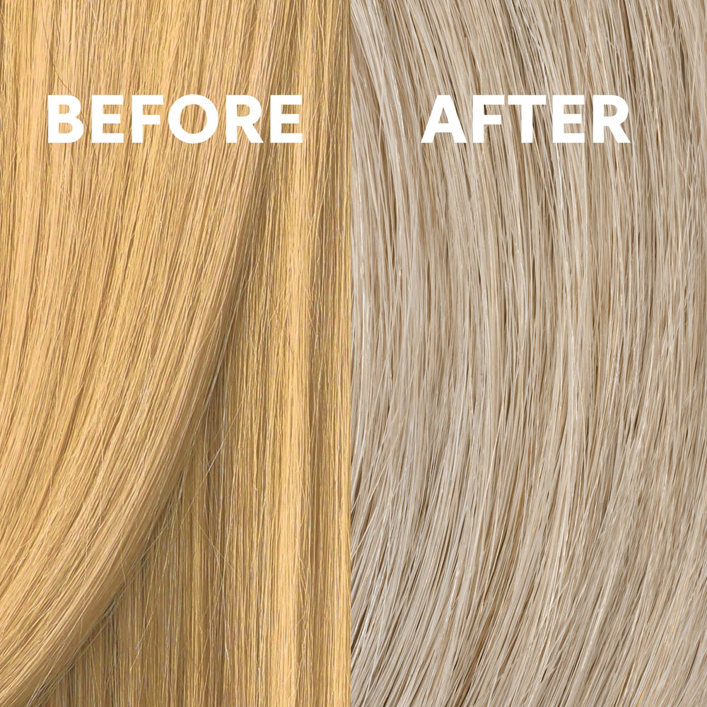 COLORCHARM brass neutralization close-up highlights reduced strand breakage