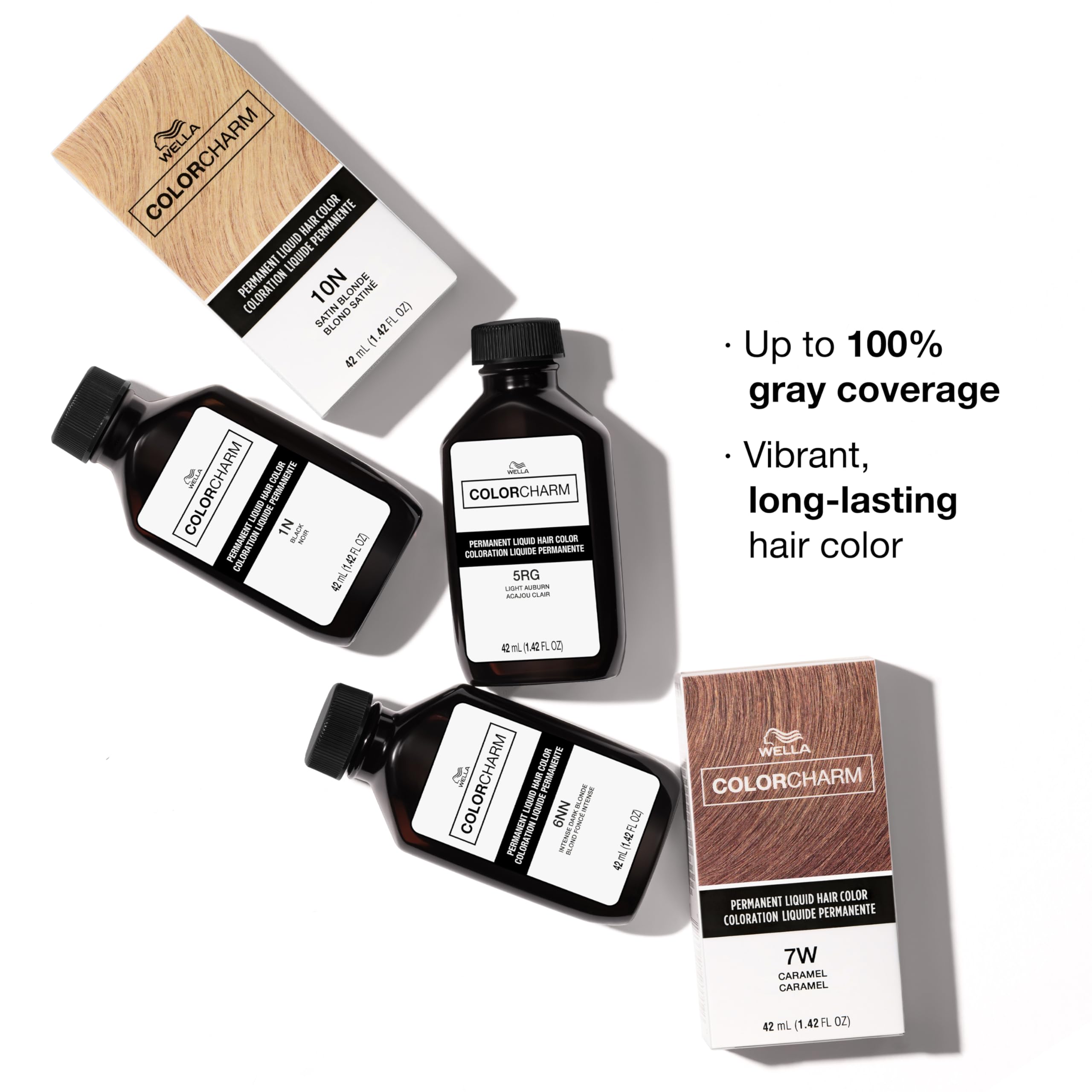 COLORCHARM color-coded tonal family system simplifies shade selection.