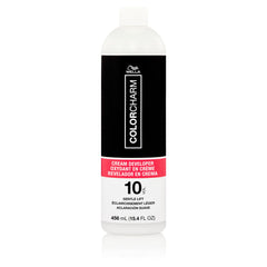 COLORCHARM Cream Developer 10 Volume bottle ready for mixing and deep color penetration.