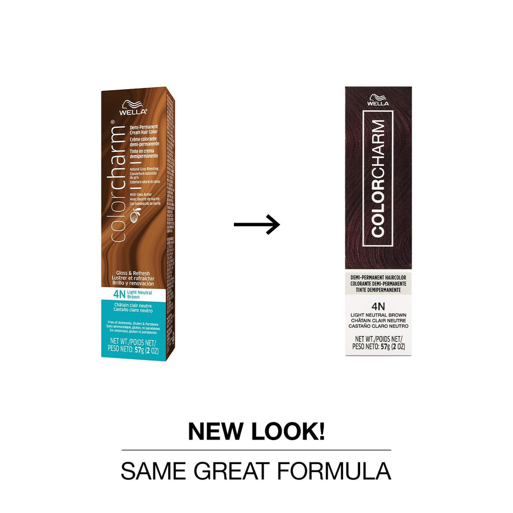 COLORCHARM Demi Permanent gloss application brush demonstrates easy coverage.