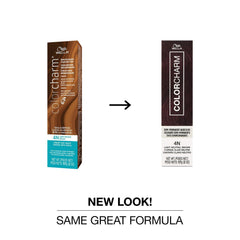 COLORCHARM Demi Permanent gloss application brush demonstrates easy coverage.