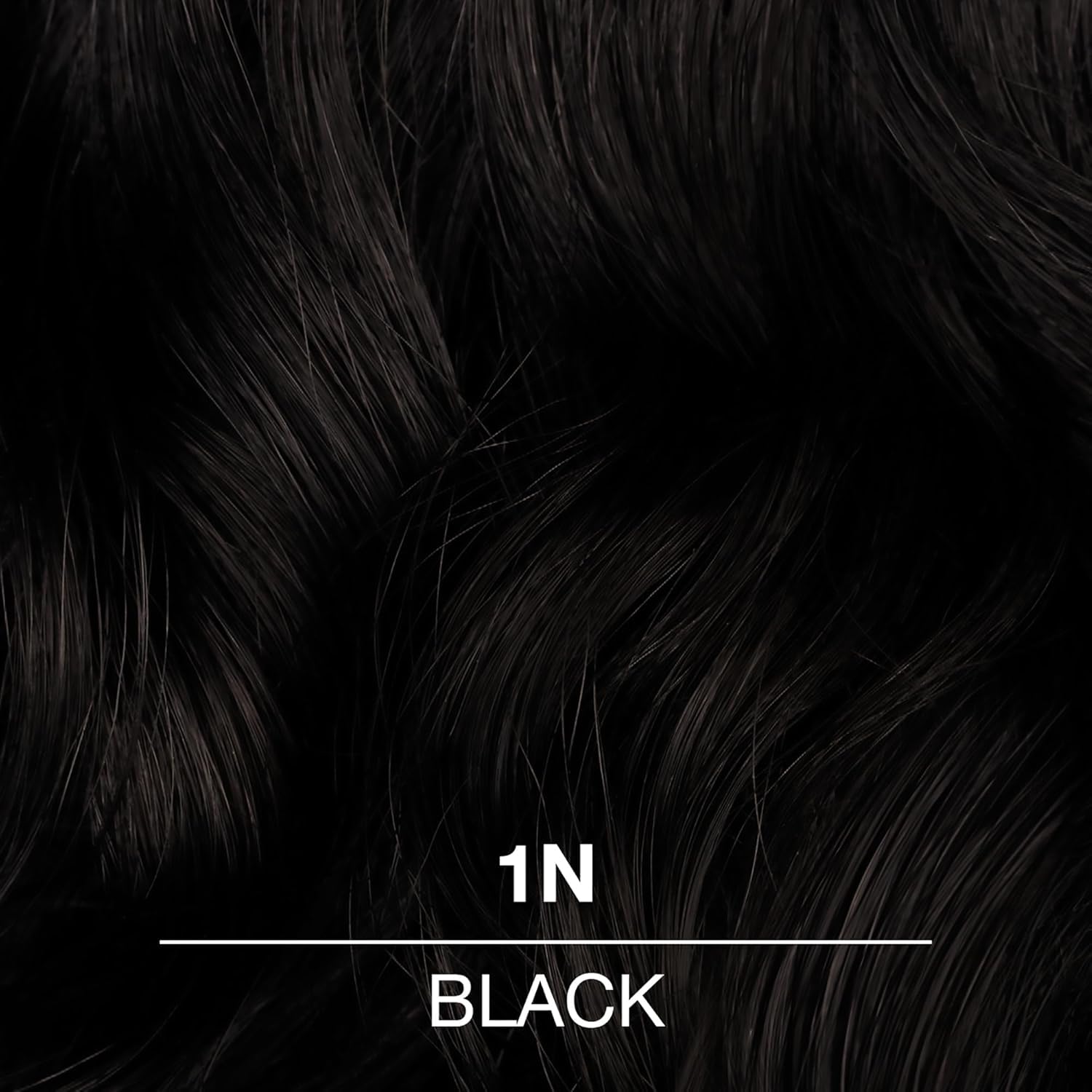 COLORCHARM 1N Black swatches reveal rich shade depth.