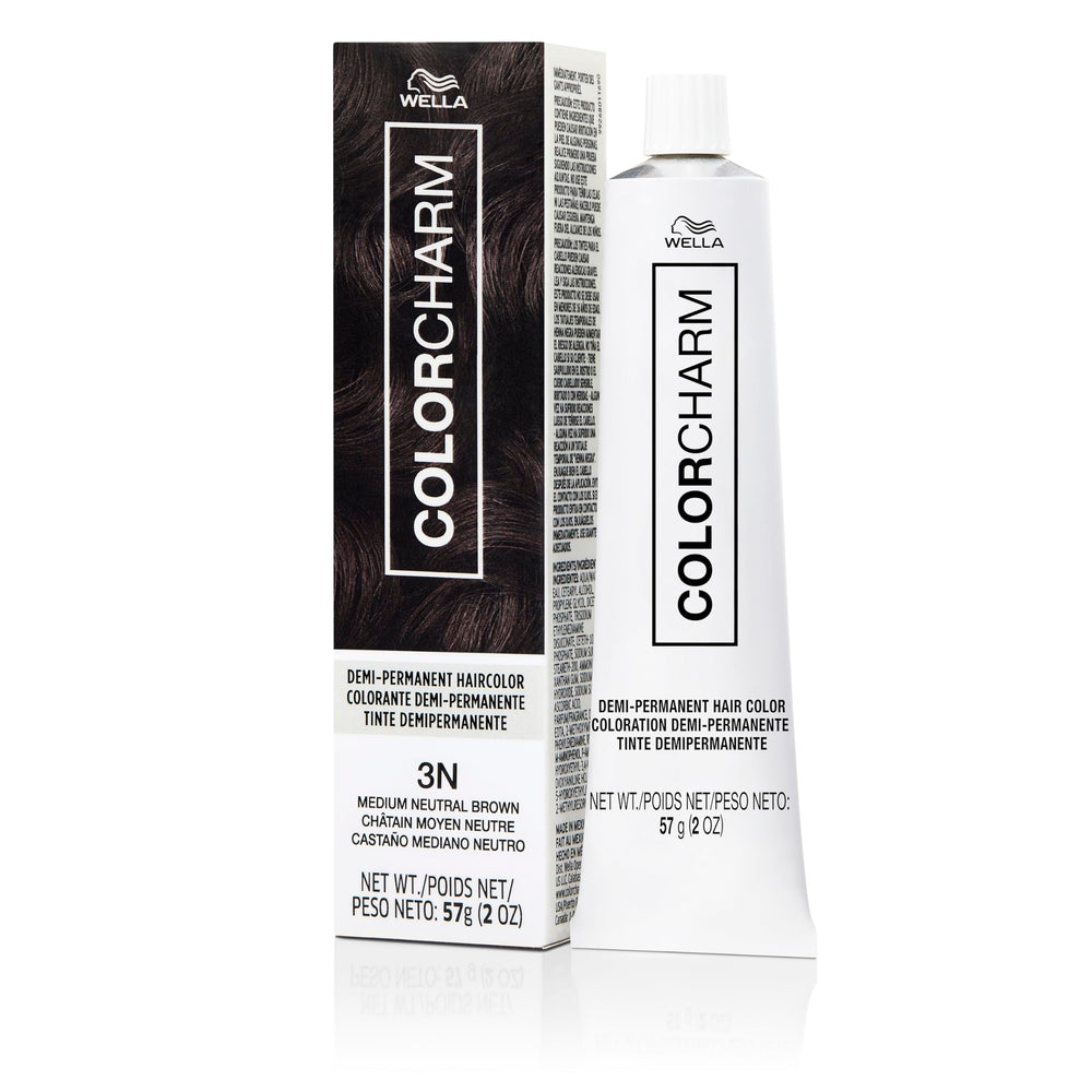 COLORCHARM Demi Permanent Hair Color 3N bottle in neutral brown shade for refresh