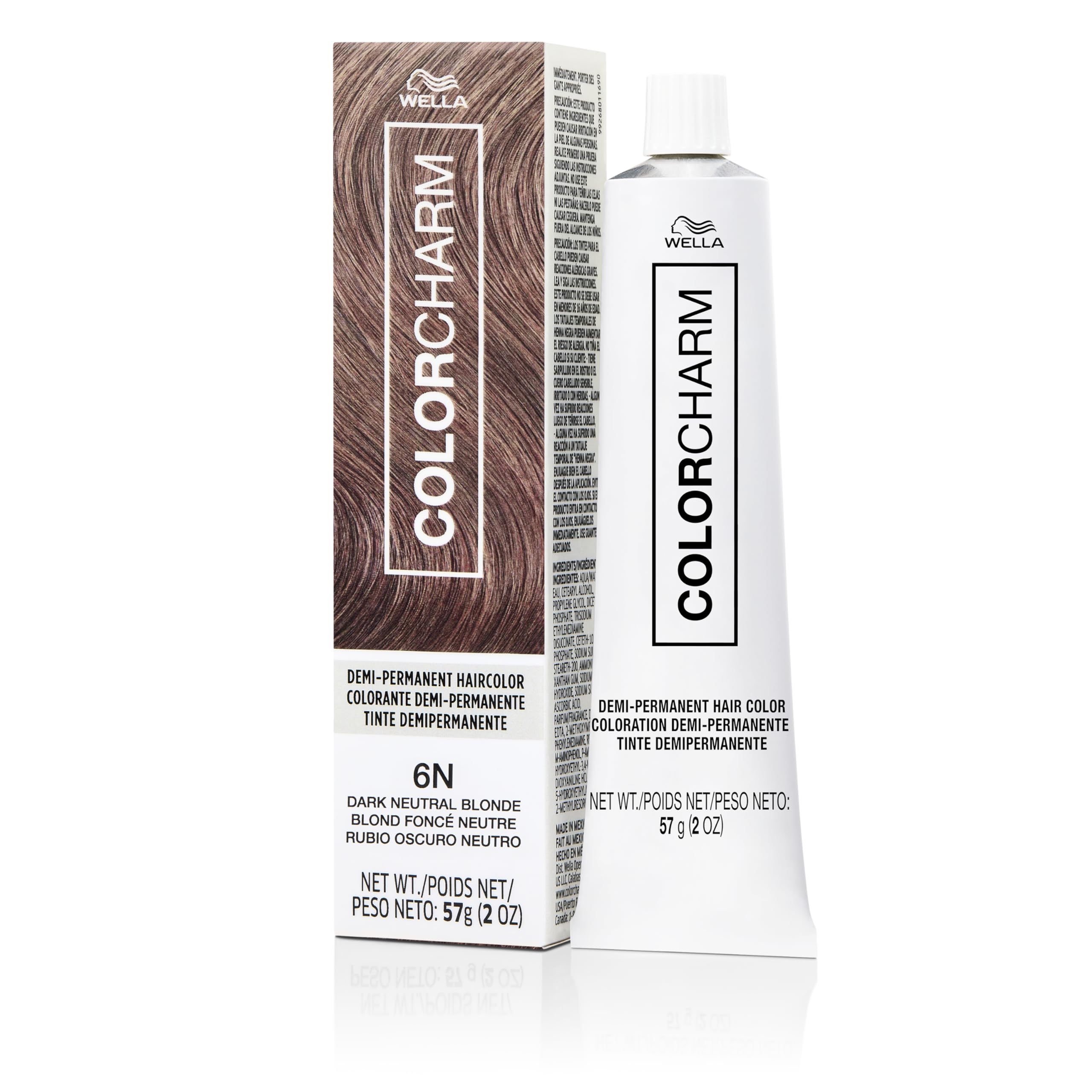 COLORCHARM Demi Permanent 6N bottle pour for smooth, even color application.