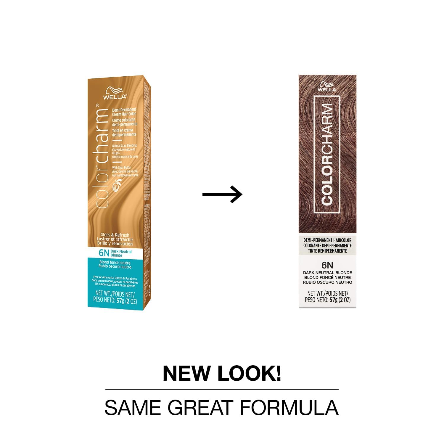 COLORCHARM Demi Permanent 6N cream mix ensures consistent shade results.