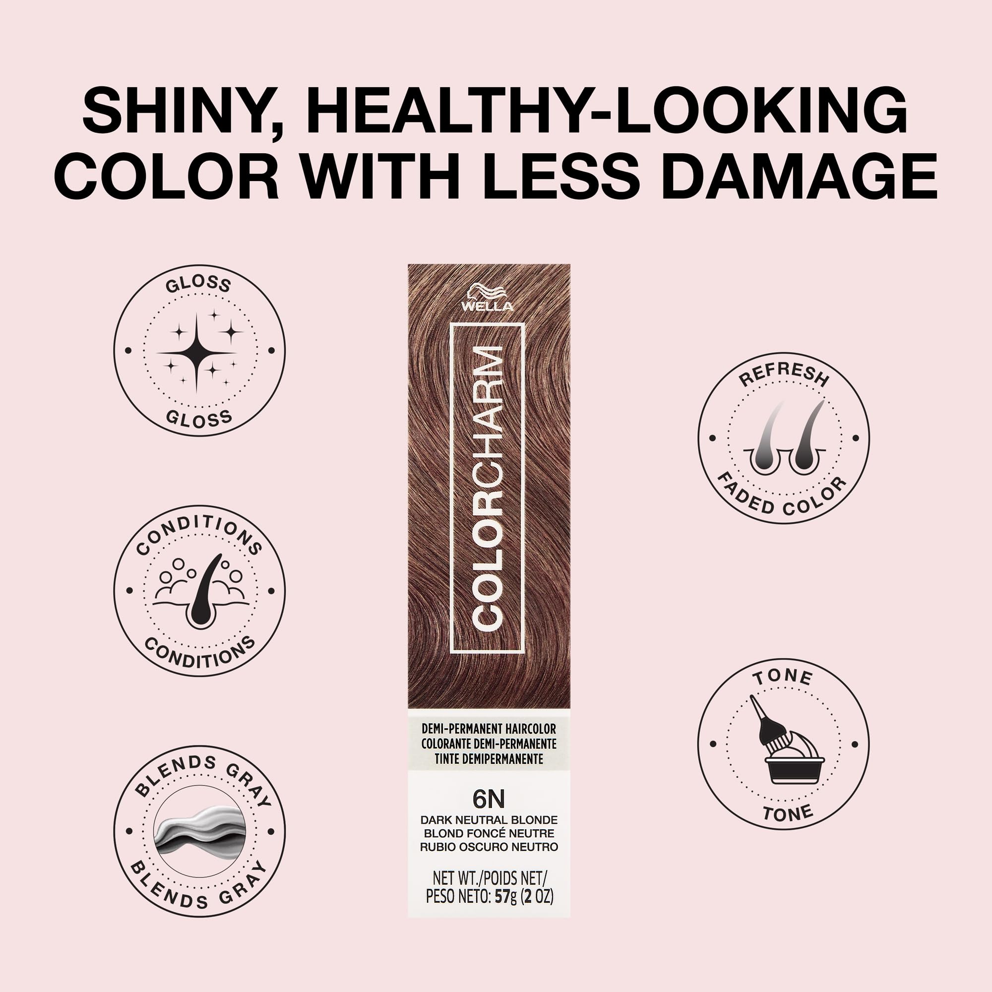COLORCHARM 6N finish delivers a shiny, healthy-looking blonde shade.